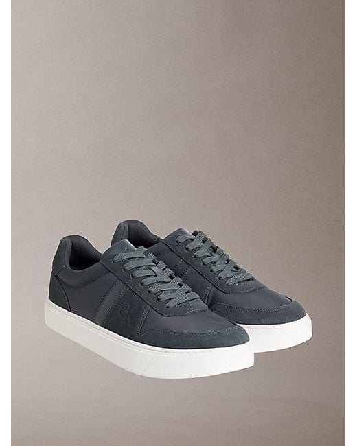 Calvin Klein Multicolor Jeans Ck Baseline Leather Signature Logo Trainers for men