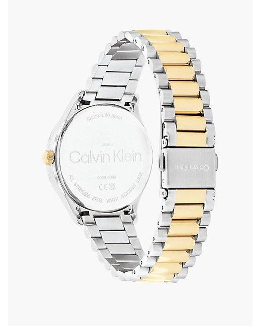Calvin Klein Metallic All Over Monogram Bracelet Watch