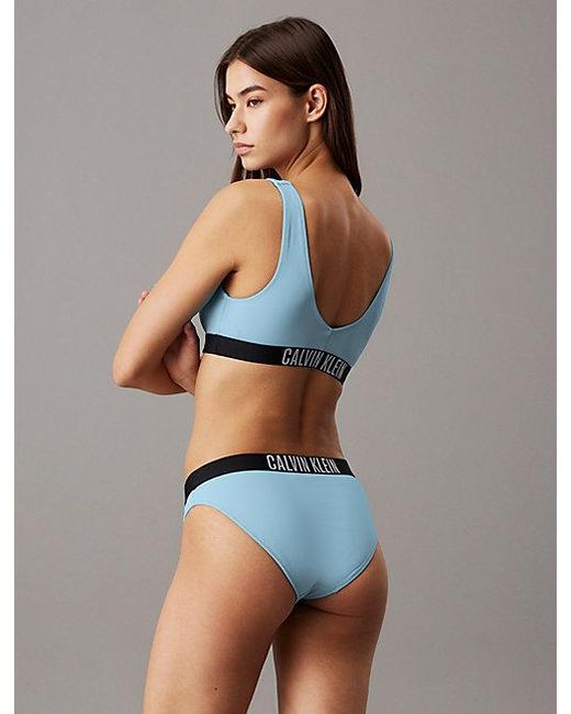 Calvin Klein Blue Bikini Bottoms Intense Power