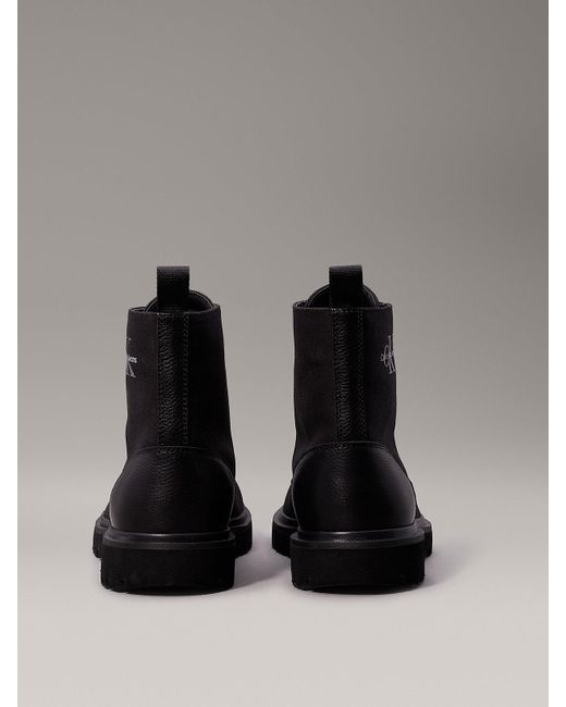 Bottes en toile Calvin Klein pour homme en coloris Black