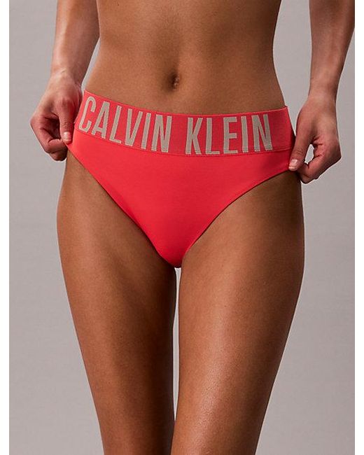 Calvin Klein Pink Bikini Bottoms Intense Power