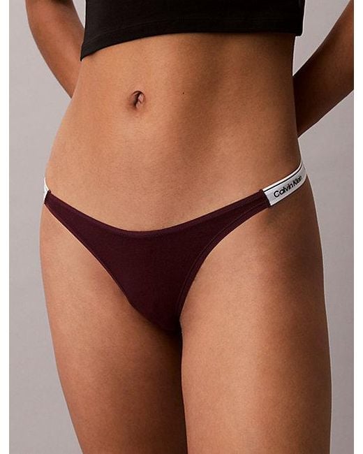 Calvin Klein Multicolor Dipped String Thong Icon Logo