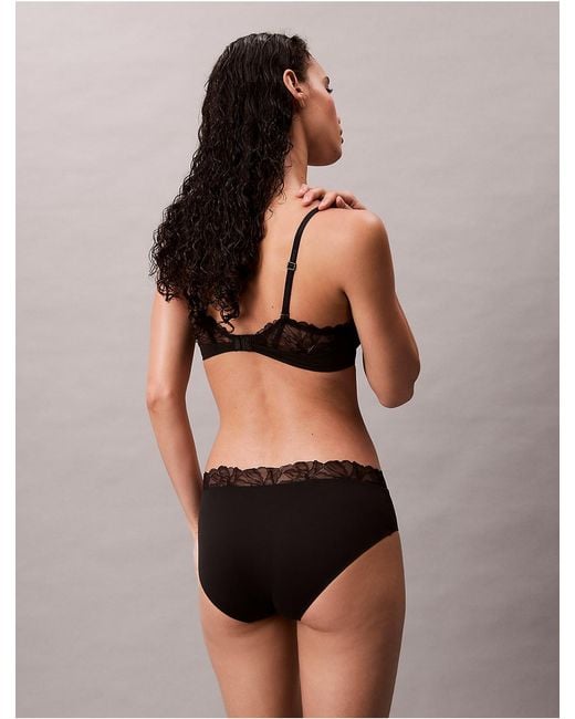 Calvin Klein Black Lightly Lined Full Coverage Bra