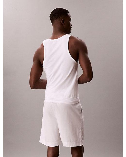 Calvin Klein Blue 3 Pack Tank Tops for men