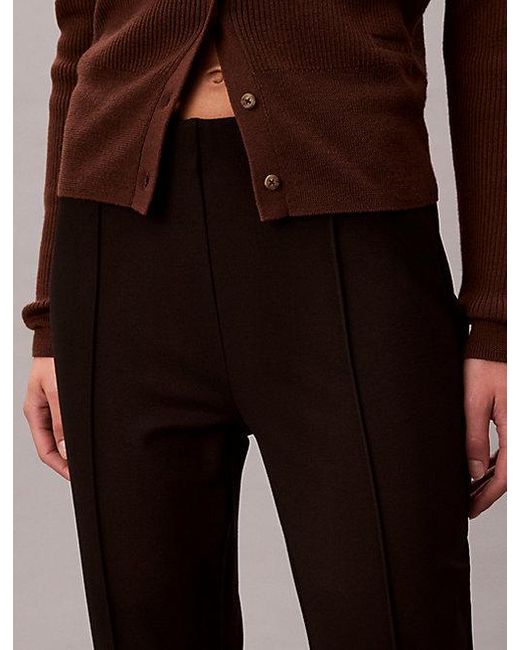 Calvin Klein Broek Met Uitlopende Panden in het Brown