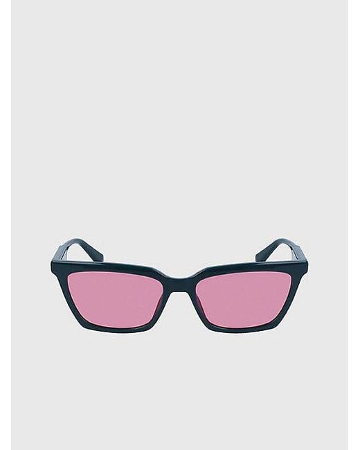 Calvin Klein Pink Jeans Cat Eye Sunglasses Ckj23606S