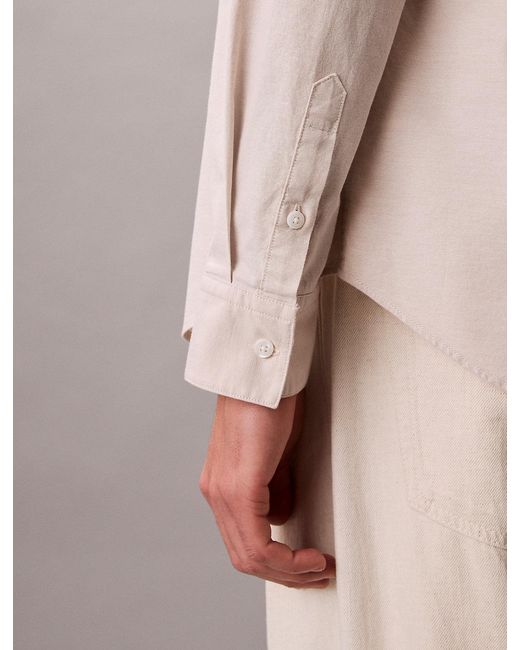 Calvin Klein Pink Solid Classic Oxford Button-Down Shirt for men