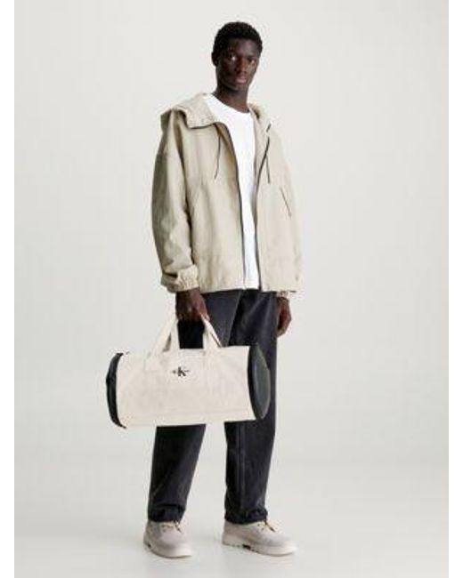 Calvin Klein Compacte Duffle Bag in het Natural voor heren
