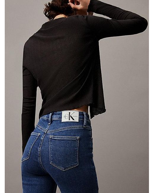 Calvin Klein Blue Jeans High Rise Skinny Jeans