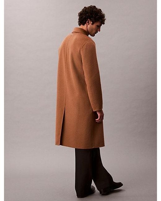 Calvin Klein Multicolor Relaxed Double Face Wool Coat for men