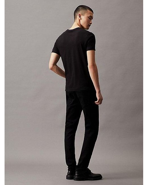 Calvin Klein Blue Jeans Slim Monogram Pocket T-Shirt for men