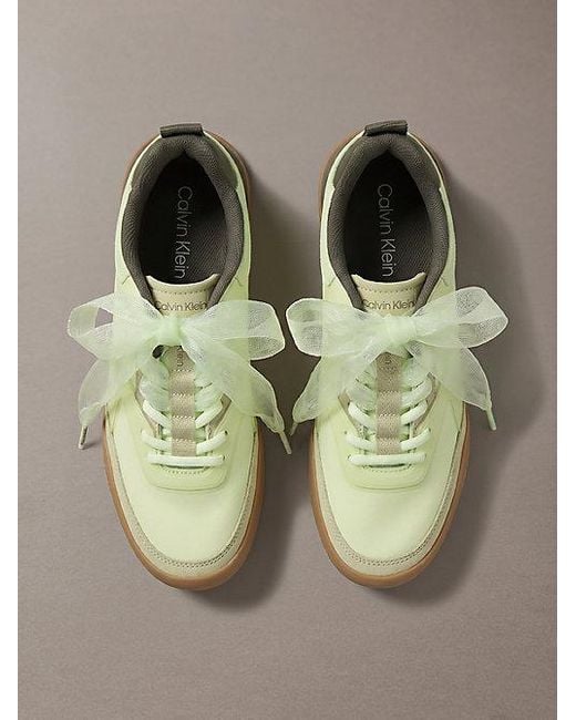 Calvin Klein Metallic Ck Kayla Organza Runner Trainers
