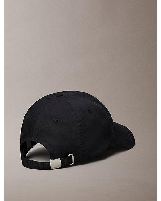 Calvin Klein Black Embroidered Graphic Logo Cap for men