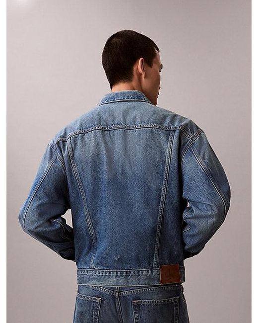 Calvin Klein Blue Jeans 90S Denim Trucker Jacket for men