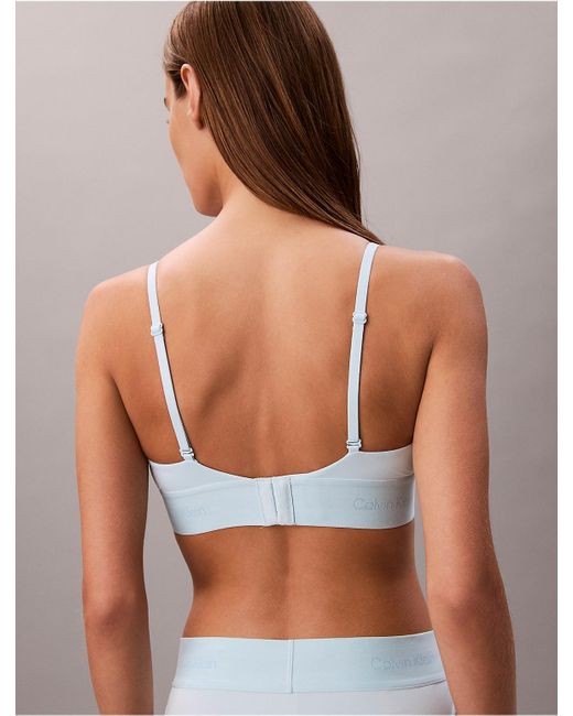 Calvin Klein Multicolor Modern Logo Unlined Triangle Bralette
