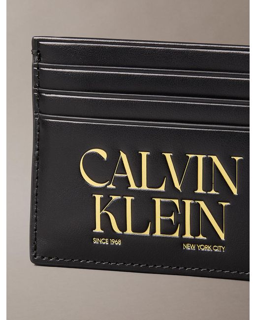Calvin Klein Black Logo Cardholder for men
