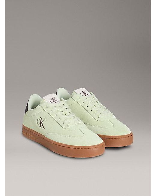 Calvin Klein Suède Sneakers in het Metallic