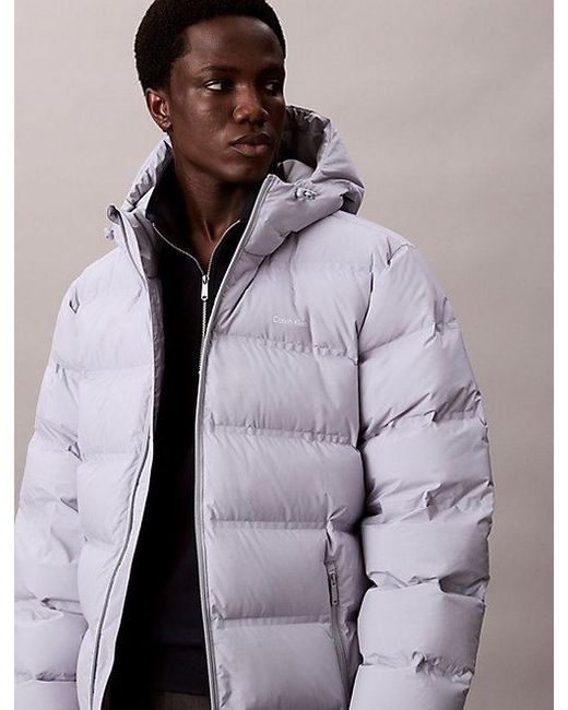 Calvin Klein Multicolor Channelled Down Puffer Coat for men