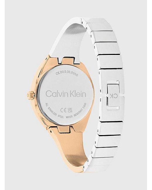 Calvin Klein White Dynamic Bangle Watch