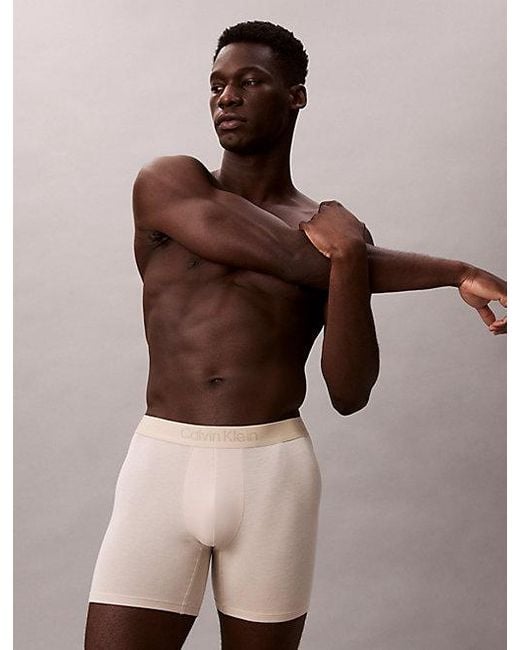 Calvin Klein Blue 3 Pack Boxer Briefs for men