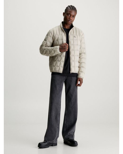 Doudoune légère matelassée Calvin Klein pour homme en coloris Natural
