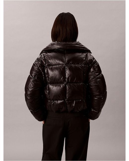 Calvin Klein Black Calvin Klein Shine Puffer Jacket