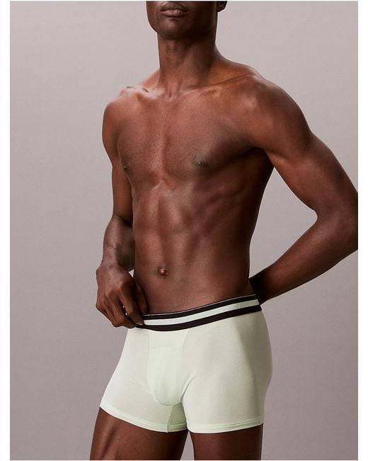 Calvin Klein Multicolor 3 Pack Trunks Icon Active Mesh for men