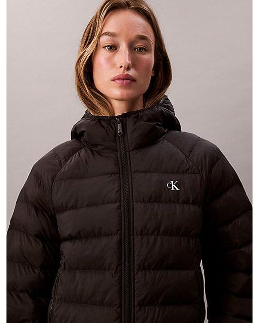 Calvin Klein Black Jeans Packable Lightweight Puffer Jacket