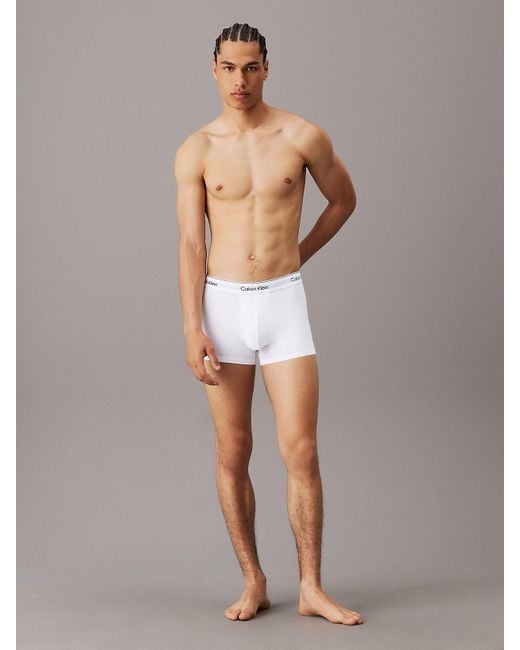 Calvin Klein Gray 3 Pack Trunks for men