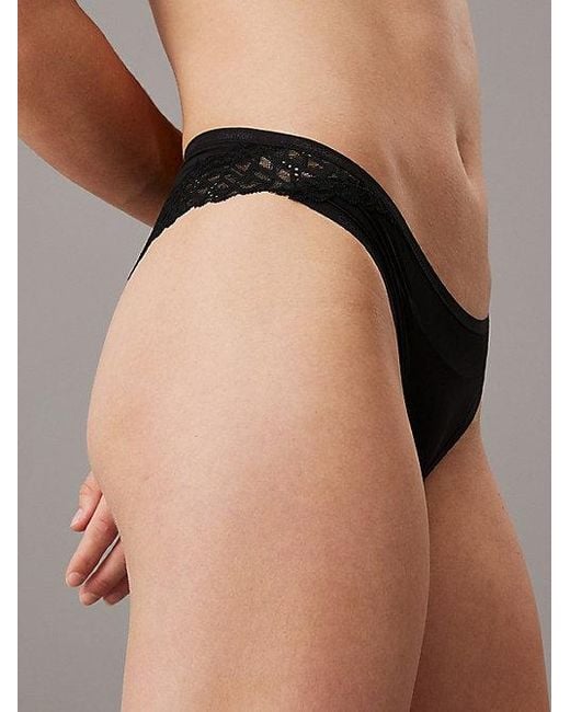 Calvin Klein Brazilian Slip in het Black