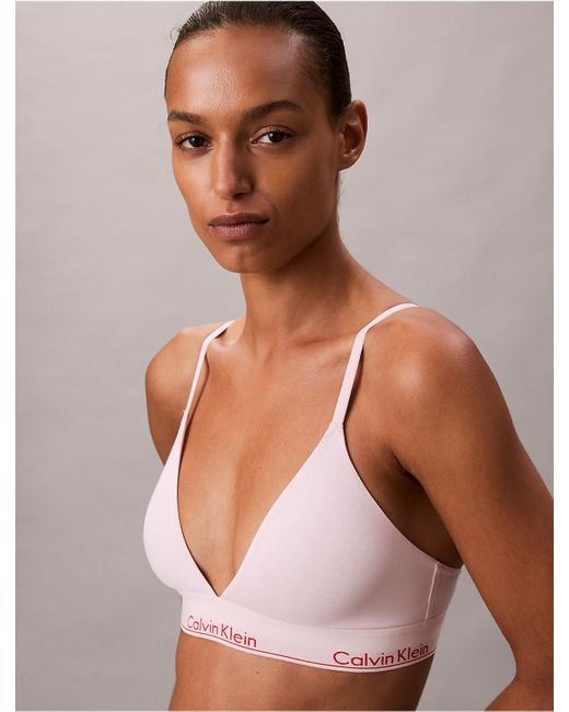 Calvin Klein Natural Lightly Lined Triangle Bralette