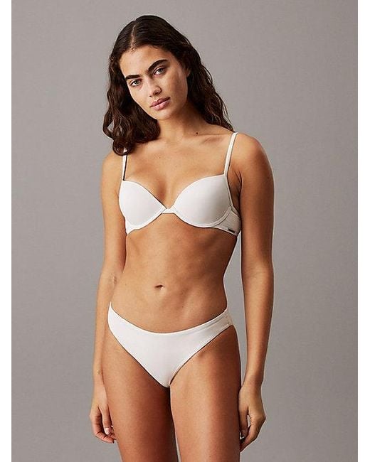Parte de arriba de bikini push up - CK Essentials Calvin Klein de color Brown