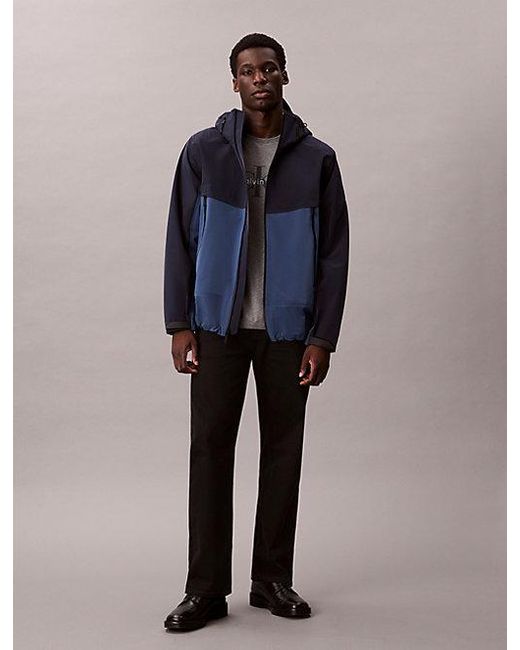 Calvin Klein Windbreaker-Jacke Mit Technischem Obermaterial in Blue für Herren
