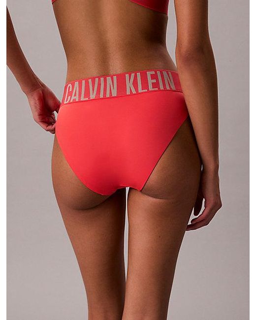 Calvin Klein Pink Bikini Bottoms Intense Power