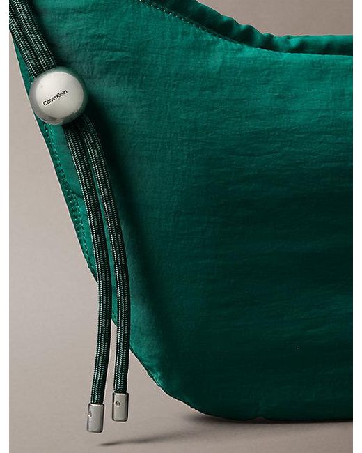 Calvin Klein Green Nylon Small Crescent Bag