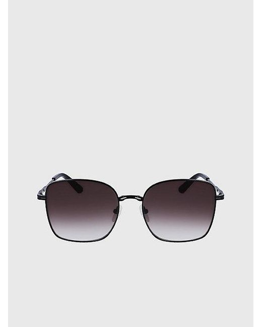 Calvin Klein Black Rectangle Sunglasses
