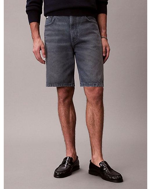 Calvin Klein Blue Jeans 90S Relaxed Denim Shorts for men