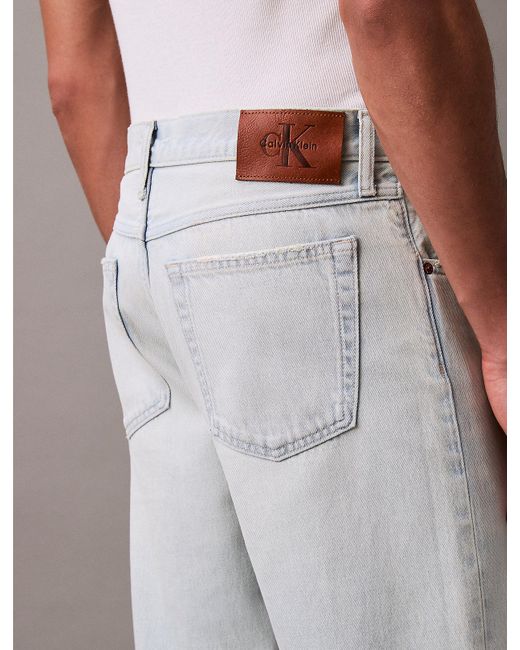 Calvin Klein Gray 90's Straight Jeans for men