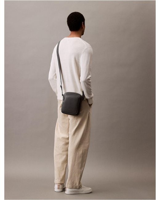 ☆ ☆ Men's CK Micro Pebble Messenger Bag 4D3034G Calvin Klein Micro Pebble Messenger Bag - ShopStyle