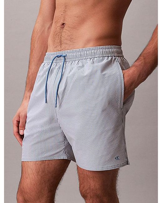 Calvin Klein Multicolor Medium Drawstring Swim Shorts for men