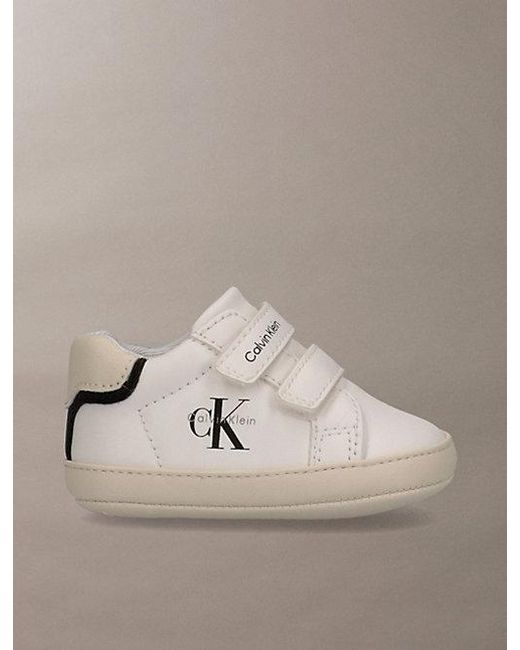Calvin Klein Brown Jeans Baby Signature Velcro Trainers for men