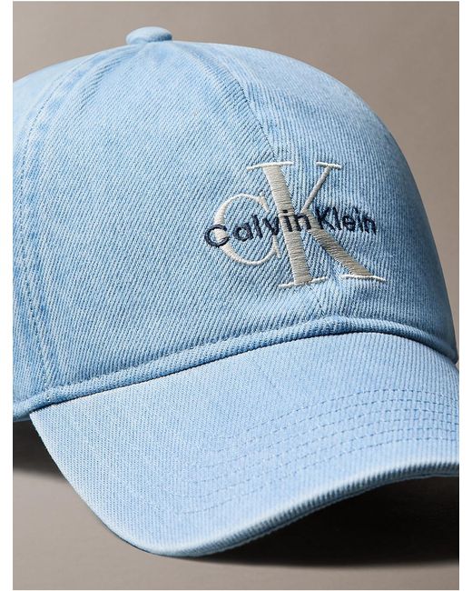 Calvin Klein Blue Denim Logo Cap for men