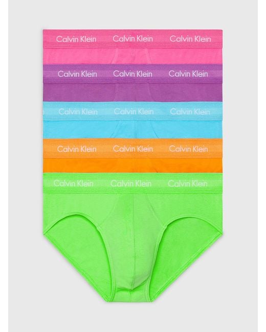 Lot de 5 slips - Pride Calvin Klein pour homme en coloris Green
