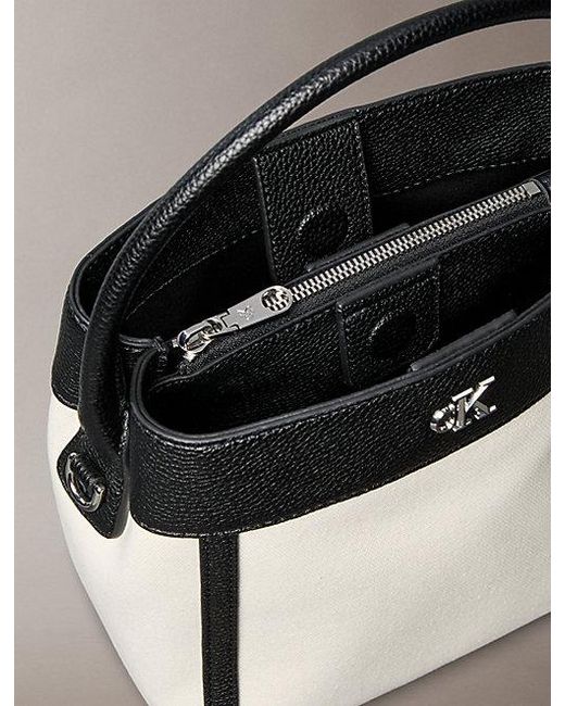 Calvin Klein Natural Cotton Canvas Bucket Bag