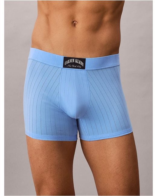 Calvin Klein Blue Trunks Heritage Classic Cotton for men