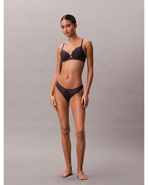 Calvin Klein Brown Full Coverage Bra Sensual Stretch Lace