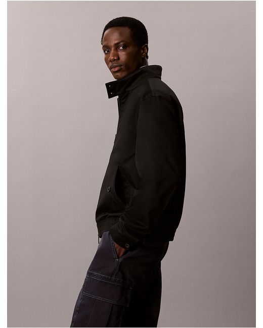 Calvin Klein Black Cotton Nylon Jacket for men