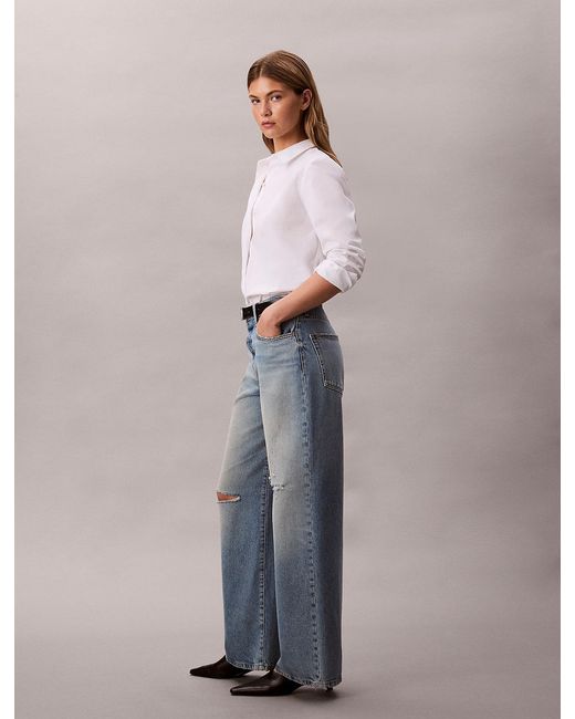Calvin Klein Multicolor Wide Leg Jeans
