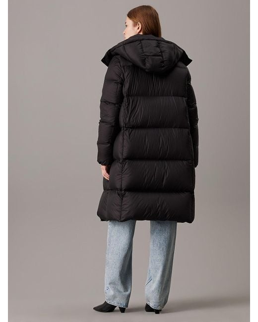 Doudoune Longue En Duvet Calvin Klein en coloris Multicolor