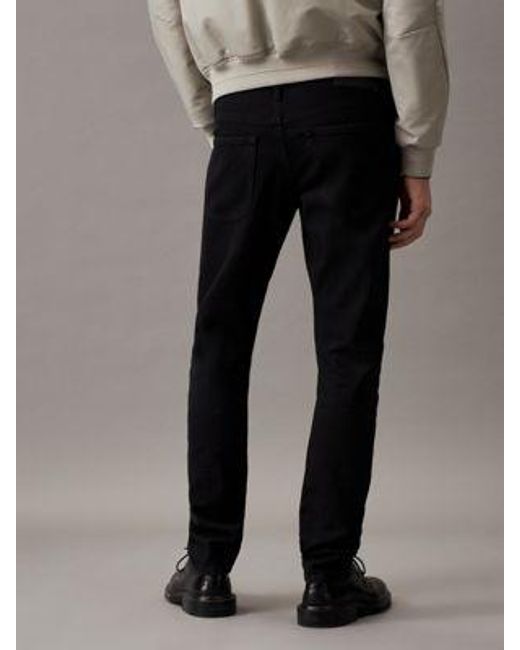 Slim Jeans Calvin Klein de hombre de color Black